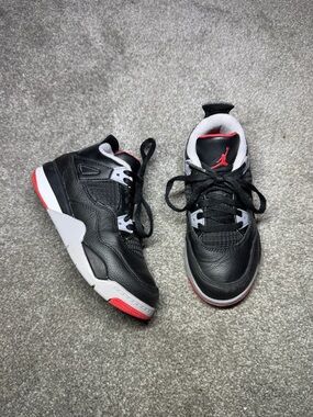 Nike Air Jordan 4 Retro Bred Reimagined Size 12C Sneakers